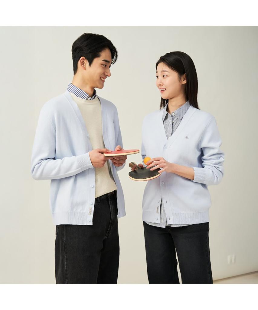 Beanpole Men [Essential] Cotton Barrel B Cardigan - Light Grey (Bc515Ae102)