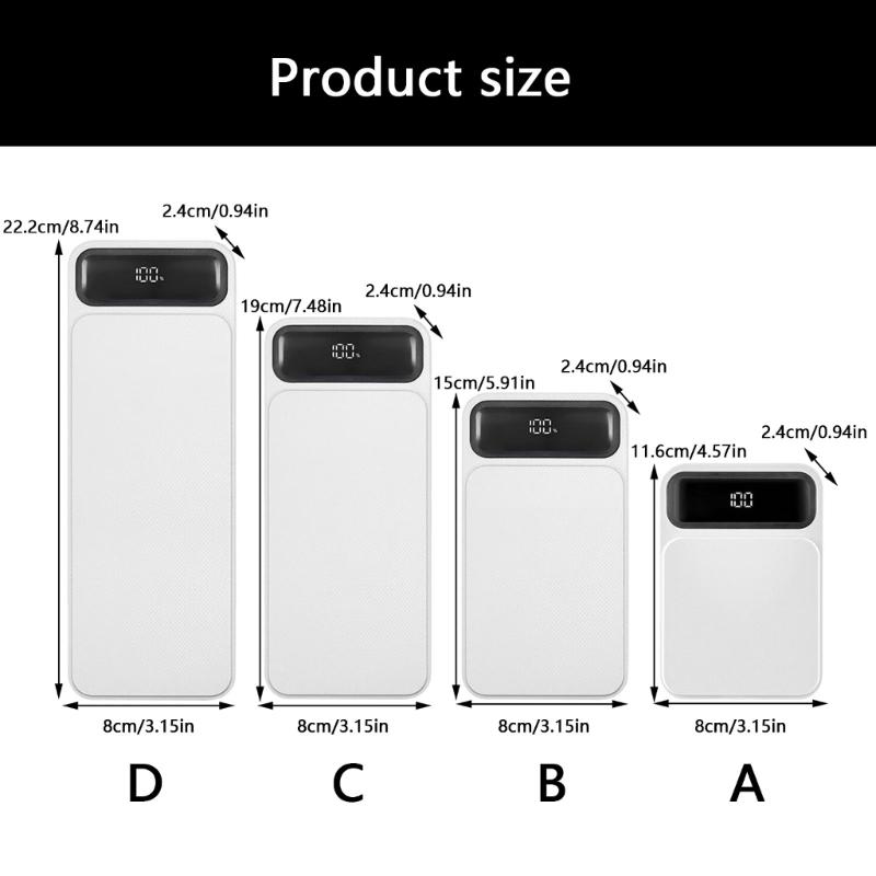 4/6/8/10Slot 18650 Battery Holder No Welding Required Fast Charging Port for DIY Mobile PowerBank Plastic Case Shell
