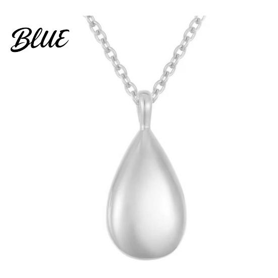 Durable Stainless Steel Necklace Pendant Anti-Oxidation Water Drop Shape Pet