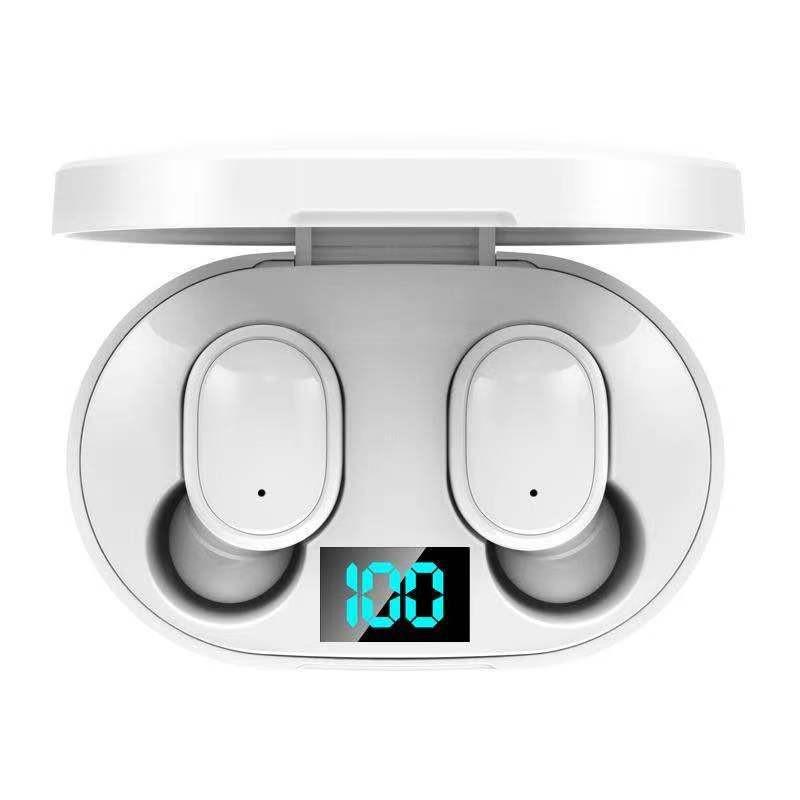 TWS E6S Bluetooth Headphones Wireless Headphones-in-resistant Sports Headphones with Noise Reduction for Xiaomi Redmi with A Microphone