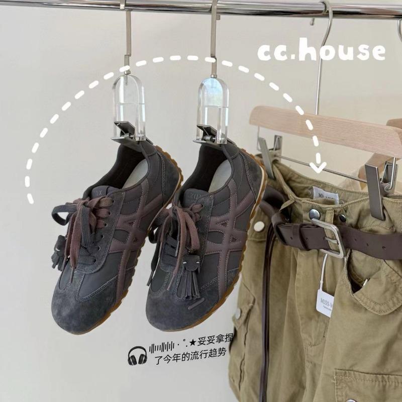 Leather mesh soft bottom women's summer new breathable retro fashion versatile sports and leisure