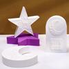 Star Scented Candle Silicone Mold 3D Mandala Crescent Moon Arched Plaster Mould Eid Mubarak Ramadan Decor Making Tools Ornaments