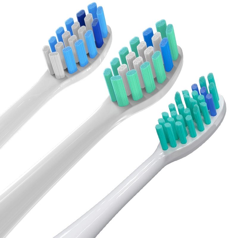 10PCS Toothbrush Heads Replacement for Philixs HX3/HX6/HX9 Vacuum Sonic Electric Toothbrush Soft DuPont No Metal Nozzles