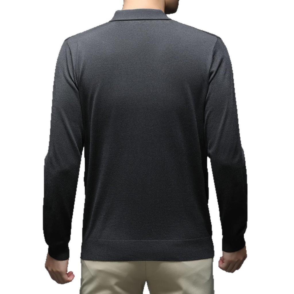 Men's 2025 Autumn/Winter Casual Knitwear: Fashionable Thin Long-Sleeve Loose Fit Sweater T-Shirt