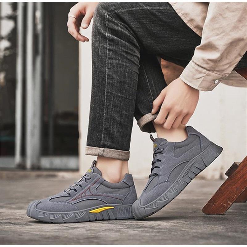 Summer new men's casual trend sports shoes student breathable running shoes thick-soled