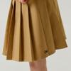 Olivean Modern Folding Pleated Skirt  Beige 