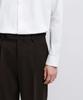 Musinsa Standard Wide Hidden Banding Slacks [Dark Brown]