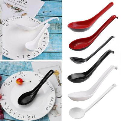 5/10Pcs Plastic Spoon Traditional Asian Soup Spoons Kitchen Cooking Utensil Tools