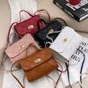 Small Square Bag, Single Shoulder Crossbody Bag, Age Reducing Women's Diamond Grid Embossed Fresh New Product, Spring And Summer New Item