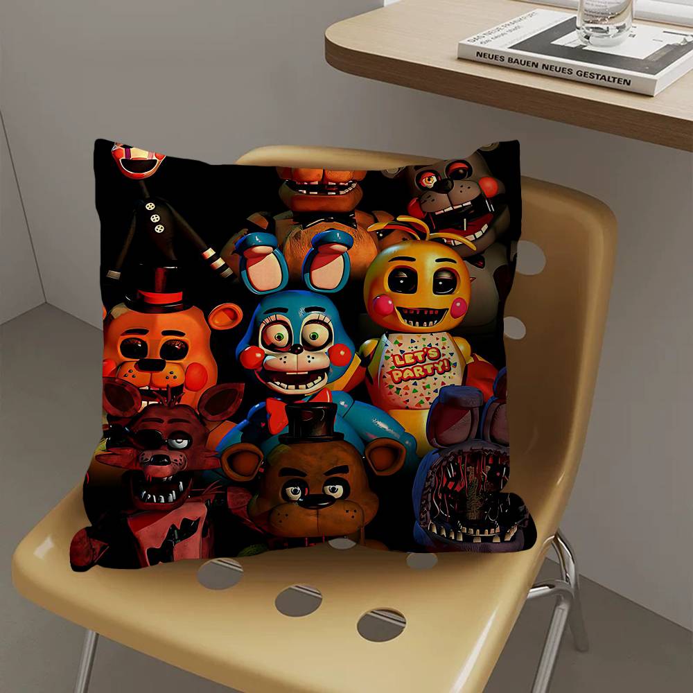 New FNAF Movie Game Cushion Cover Pillowcase Upholstery Sofa Throw Pillow Home Decor Pillowcas