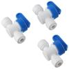 10ks 1/4 palce vnější průměr Inline uzavírací kulový ventil Plastové rychlospojky Hadice Trubka Potrubí