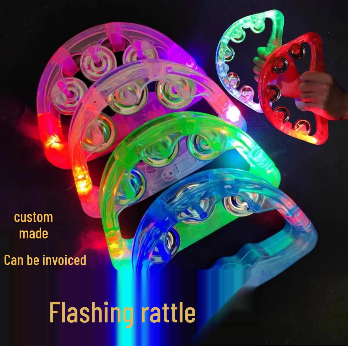 

LED Flashing Rattle Bar: Seven-Color Handbell for Lively Entertainment and Cheering Atmosphere