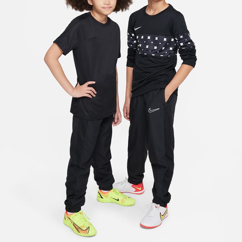 Nike Pantaloni Sportivi in Maglia Affusolati con Vita Elastica e Logo Solido Dri-Fit Bambino Nero DX5486-010