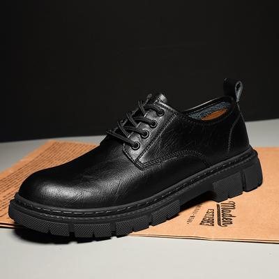 Zapatos de Cuero de Lujo para Hombre de Moda 2024 Zapatos Formales de Hombre de Caña Baja con Suela Gruesa Puntera Redonda Transpirables Zapatos de Vestir para Hombre Zapatos Oxford de Negocios