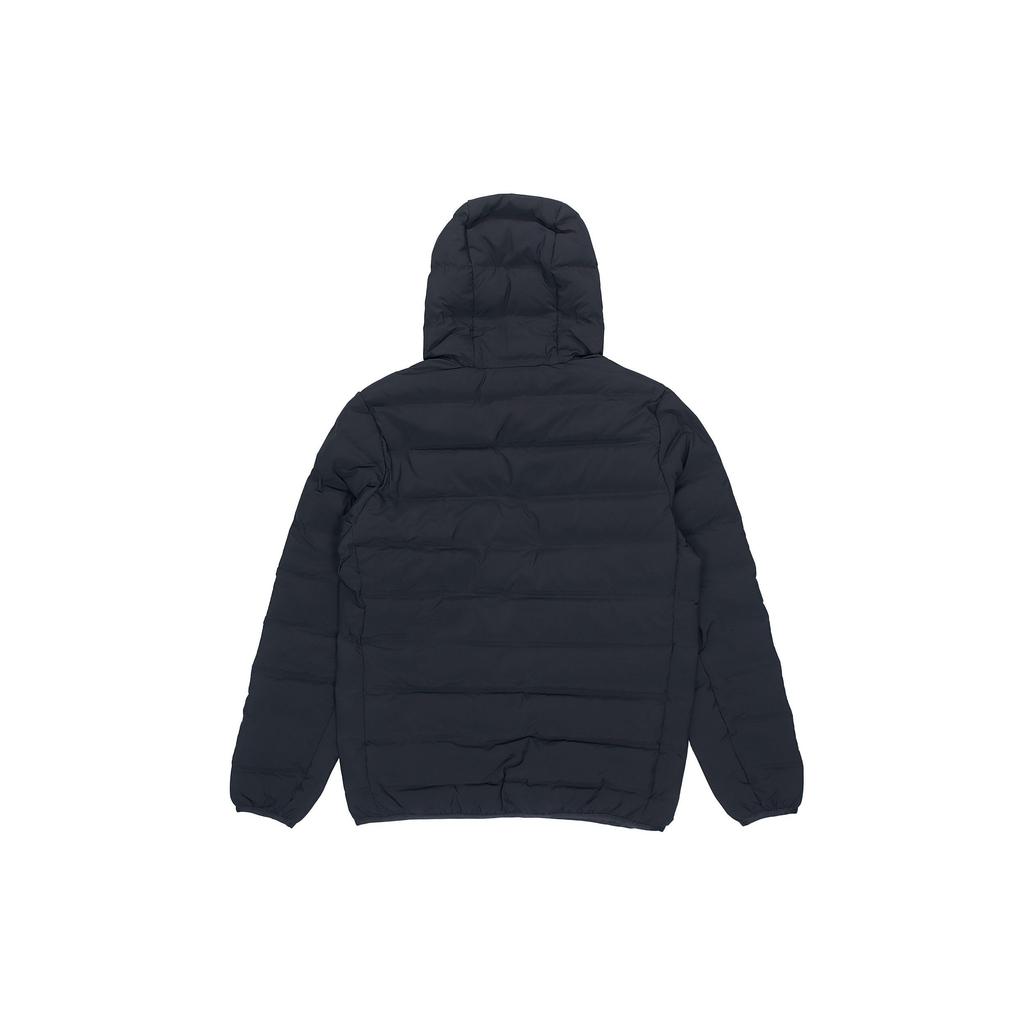 Li Ning Badminton Series Warm Hooded Down Jacket Men Outerwear Standard-Black AYMR477-1