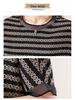 Women's Plus Size Striped Silk Short-Sleeve T-Shirt - 2024 Slimming Summer Fashion Top