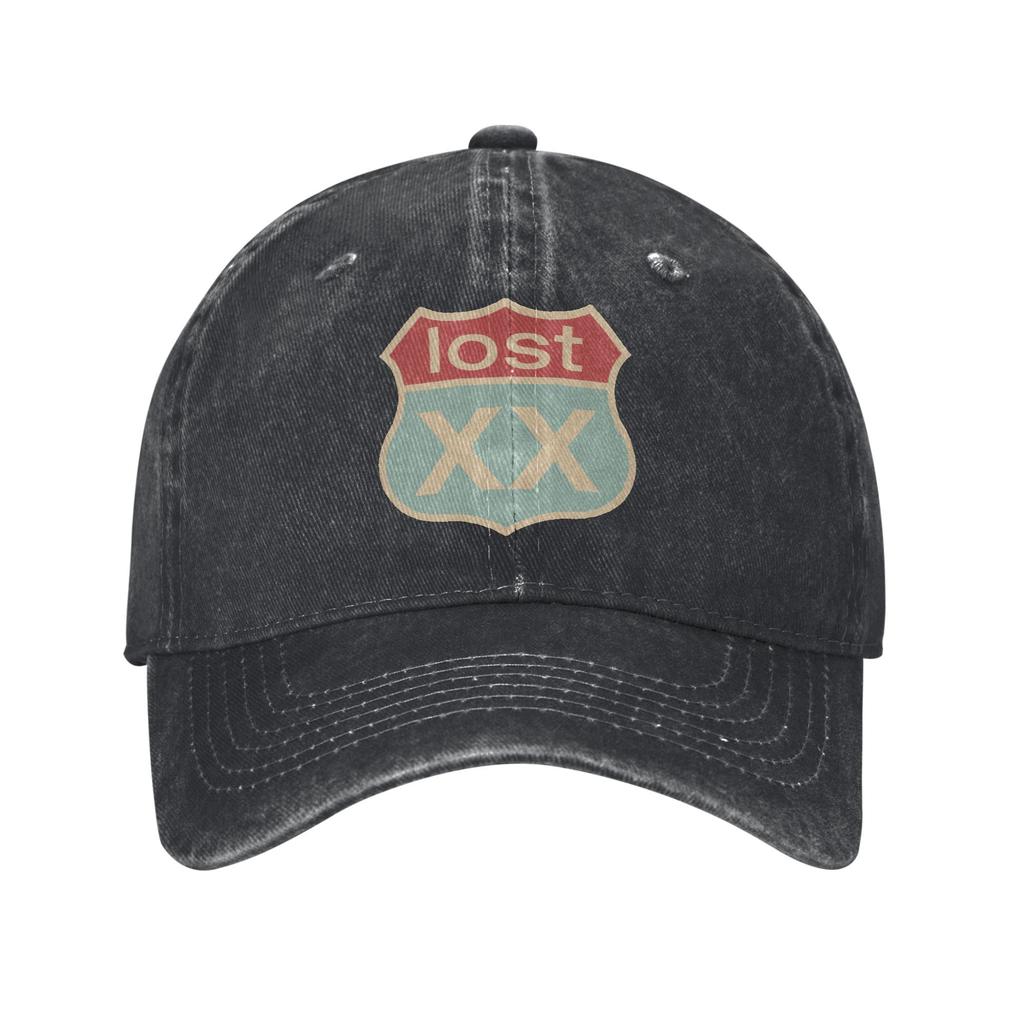 Cappellino da Baseball Vintage MGK Lost Americana Rapper Uomo Donna Denim Usurato Copricapo 2025 Nuovo Album Attività all'Aperto Cappello Regalo