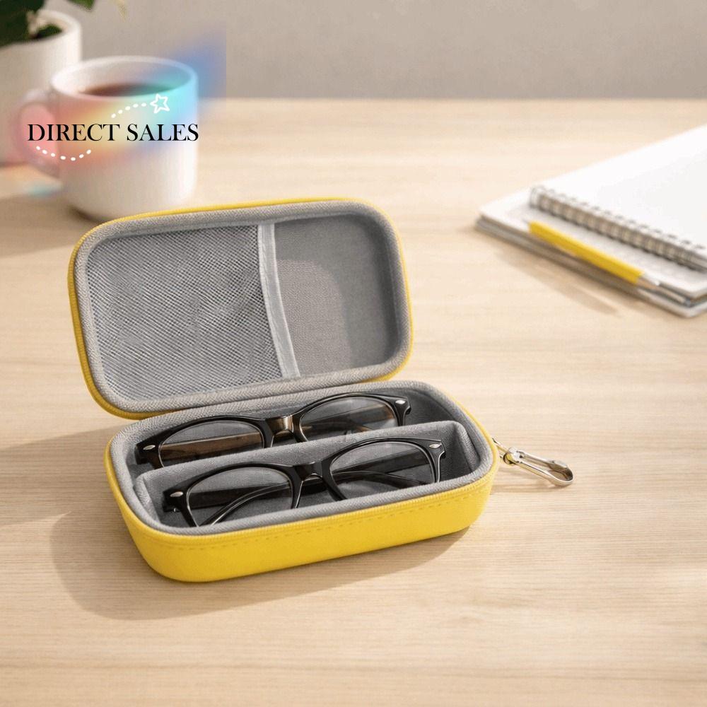 2 IN 1 EVA Glasses Case Large Capacity EVA Hard Shell Sunglasses Storage Box Waterproof Anti-lost Sunglasses Protective Case