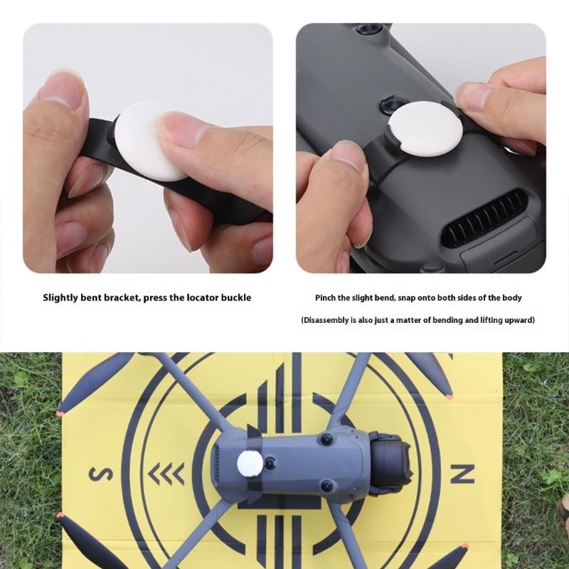 Drones AntiLoss Protections GPSs Trackers Bracket Friendly Plastic Tail Wing Mount for 4 Secure Attachment