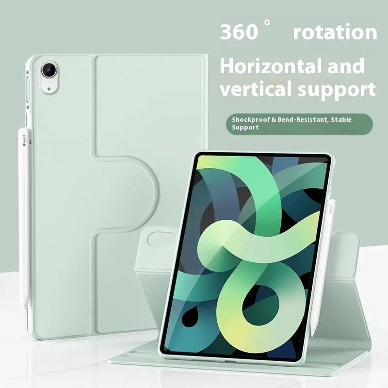 -360° Rotation Case For Ipad A16 11th Air Pro 11 12.9 13 5 4 3 2 9.7 M3 Smart Funda iPad 10th 10.9 9th Gen Mini 7 8.3 10.2 Cover