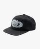 Liomeu Denim Applique Washed Ball Cap_Black