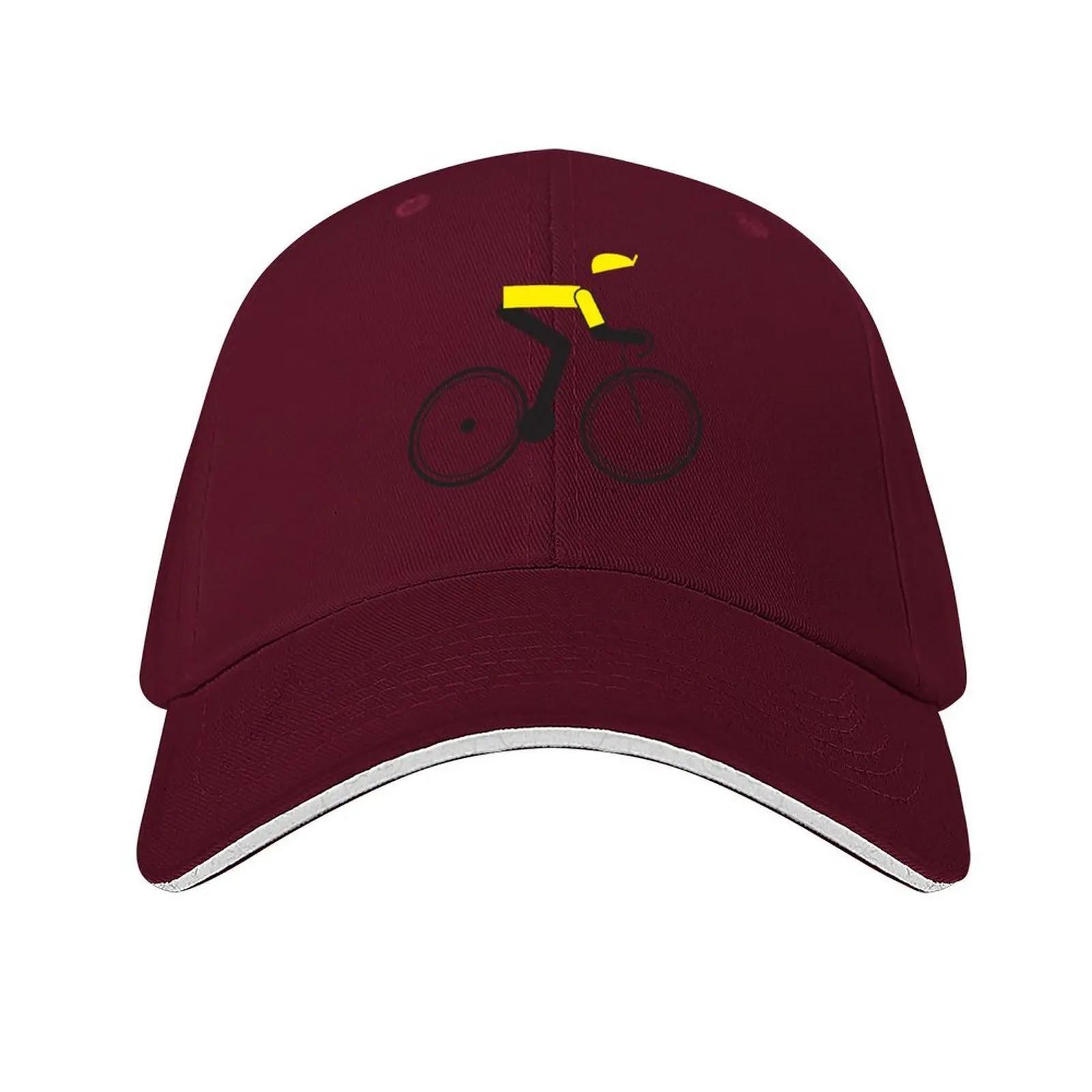 Cycling Yellow Jersey Illustrated Tribute Baseball Cap Hip Hop Rave Hat Baseball Cap Hat Beach Unisex Luxury Brand Womens