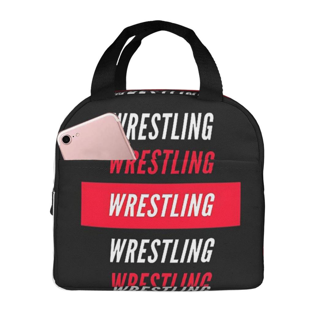 Pro Wrestling Isoliertes Lunchpaket für Damen Kinder Auslaufsicher Lebensmittelbehälter Thermische Lunchbox Tragetasche