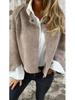 Herbst/Winter 2024 Locker Kurz Kaschmir Langarmjacke