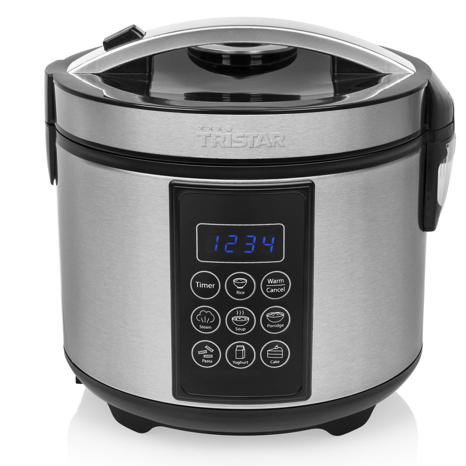 Tristar RK-6138 Reiskocher und Dampfgarer 2,2L Silber silber