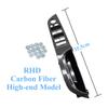 For BMW 3 Series E90 E91 316 318 320 325 Upgraded LHD RHD Carbon Fiber Inner Door Pull Handle Kit Panel Trim Cover Replacement