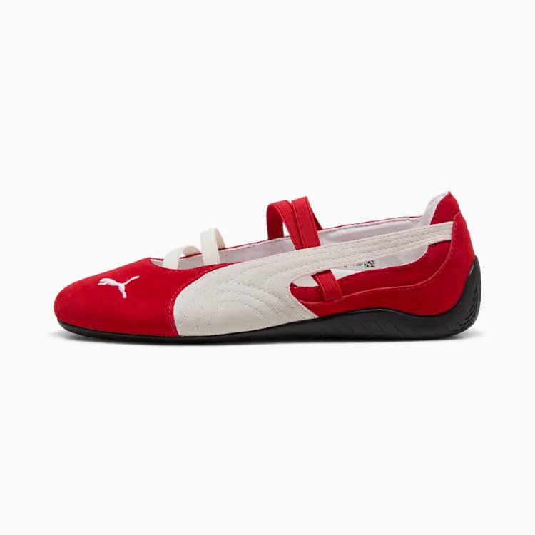 401287-07 Puma Speedcat Ballet Suede For All Time Red Puma White (Women's)