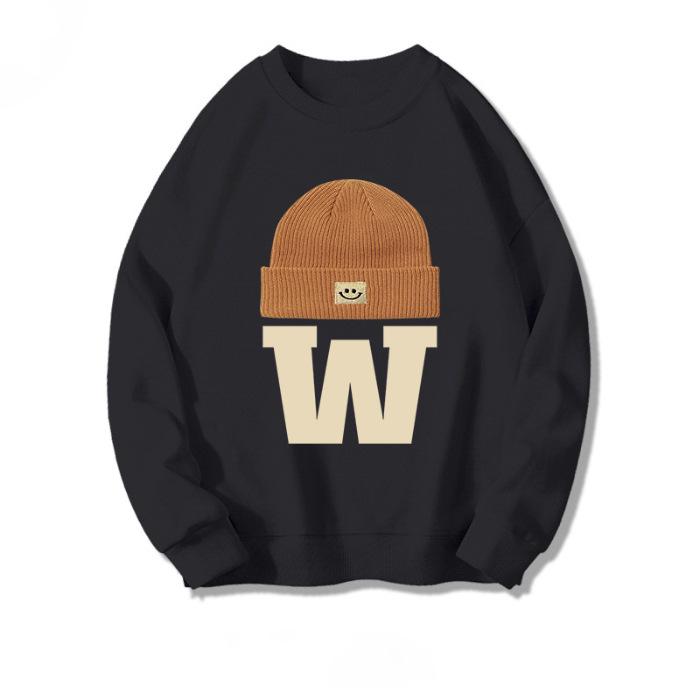 Women Oversize Vintage Sweatshirt Round Neck Long Sleeve Loose Casual Pullover Top