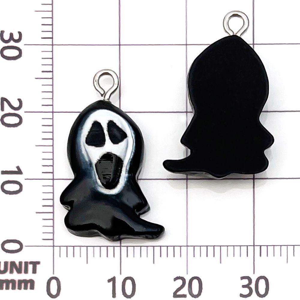 24 Styles Halloween Resin Pumpkin & Ghost Pendant Charms for DIY Jewelry