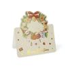 1-12Pcs Christmas Greeting Cards Cartoon Santa Claus Snowman Folding Postcard Christmas Birthday New Year Gifts Wrap Supplies