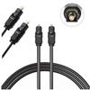 Cablu optic toslink 1m cablu audio metru s/pdif 100cm