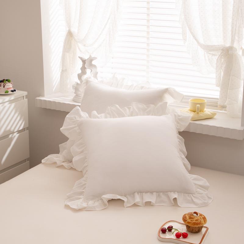 «Наволочка из стираного хлопка с однослойным рисунком «Лотос» - 2025» 45x45, Single