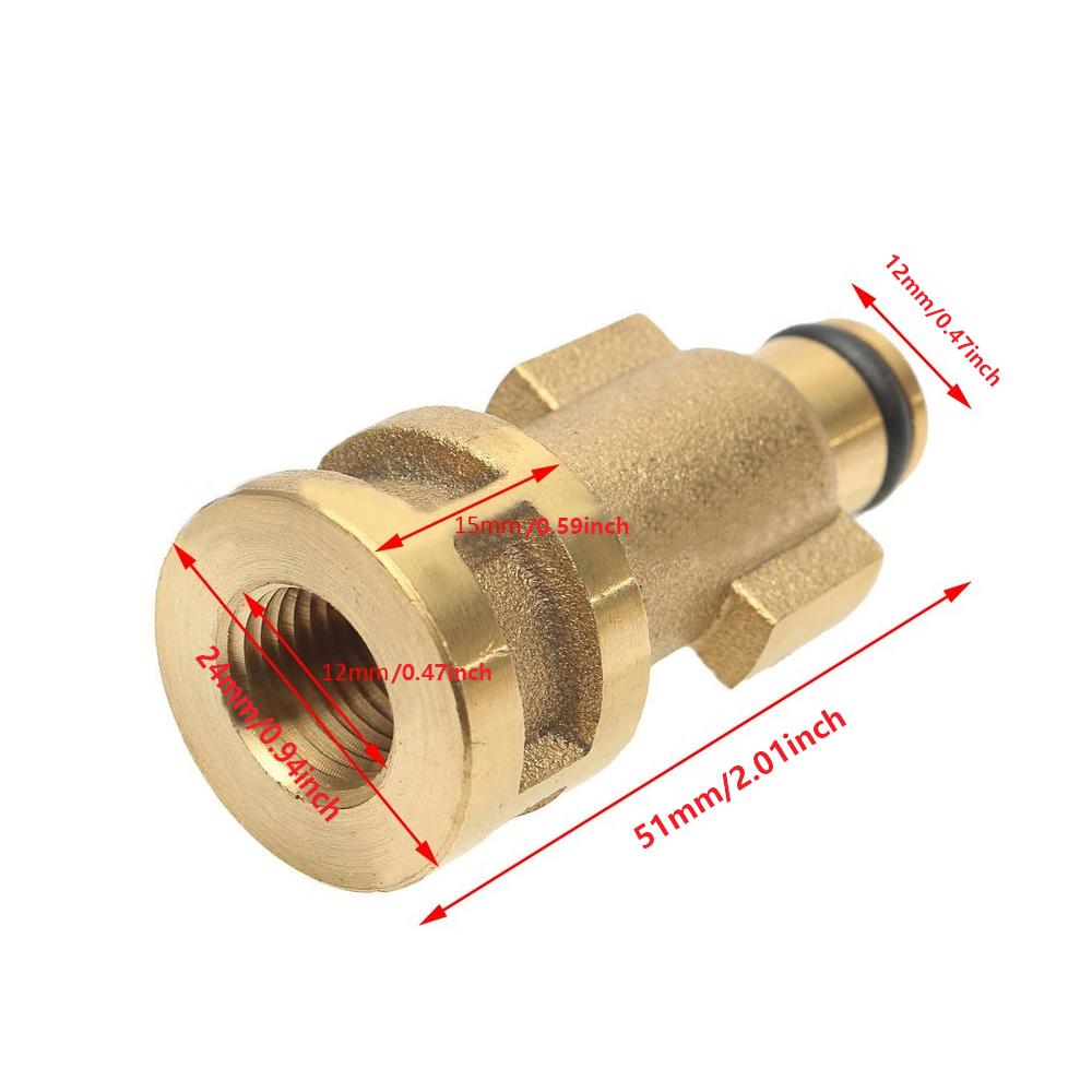 1pcs 1/4 inch High-Pressure Washer Quick Connect Coupler High-Pressure Washer Adapter Connection Accessory (1/4 Internal and External Thread)