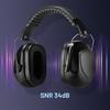 SNR-34dB Anti-Noise Earmuffs Foldable Ear Defenders Adjustable Head Earmuffs  Student Children