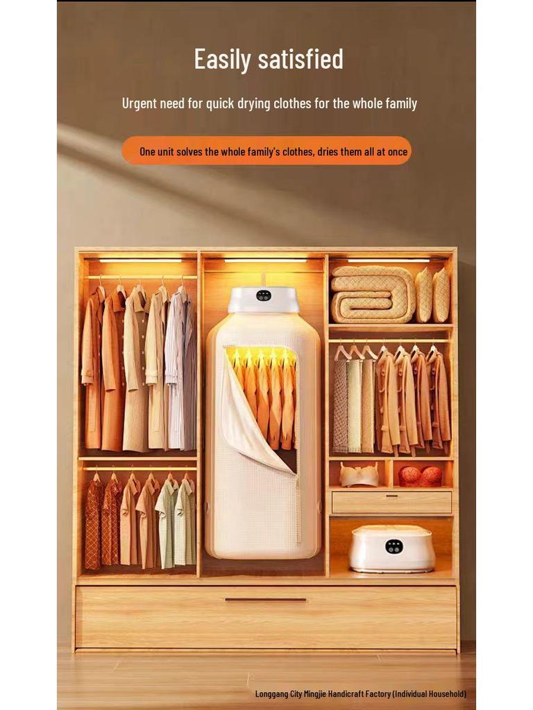 Armoire Séchante et Repassage de Voyage Portable: Machine à sécher rapidement les vêtements