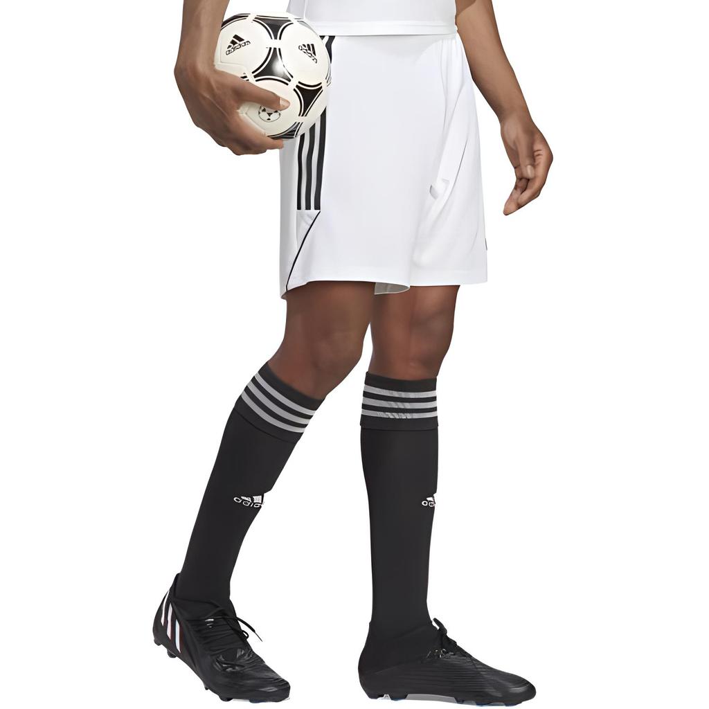 Adidas Contrast Stripe Soccer Shorts Men Bottoms White DP3247