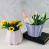 DIY Flower Pots Silicone Mold Lace Waved Vase Ornaments Mold Home Decorations Succulent Resin Mold DIY Handmade Crafts