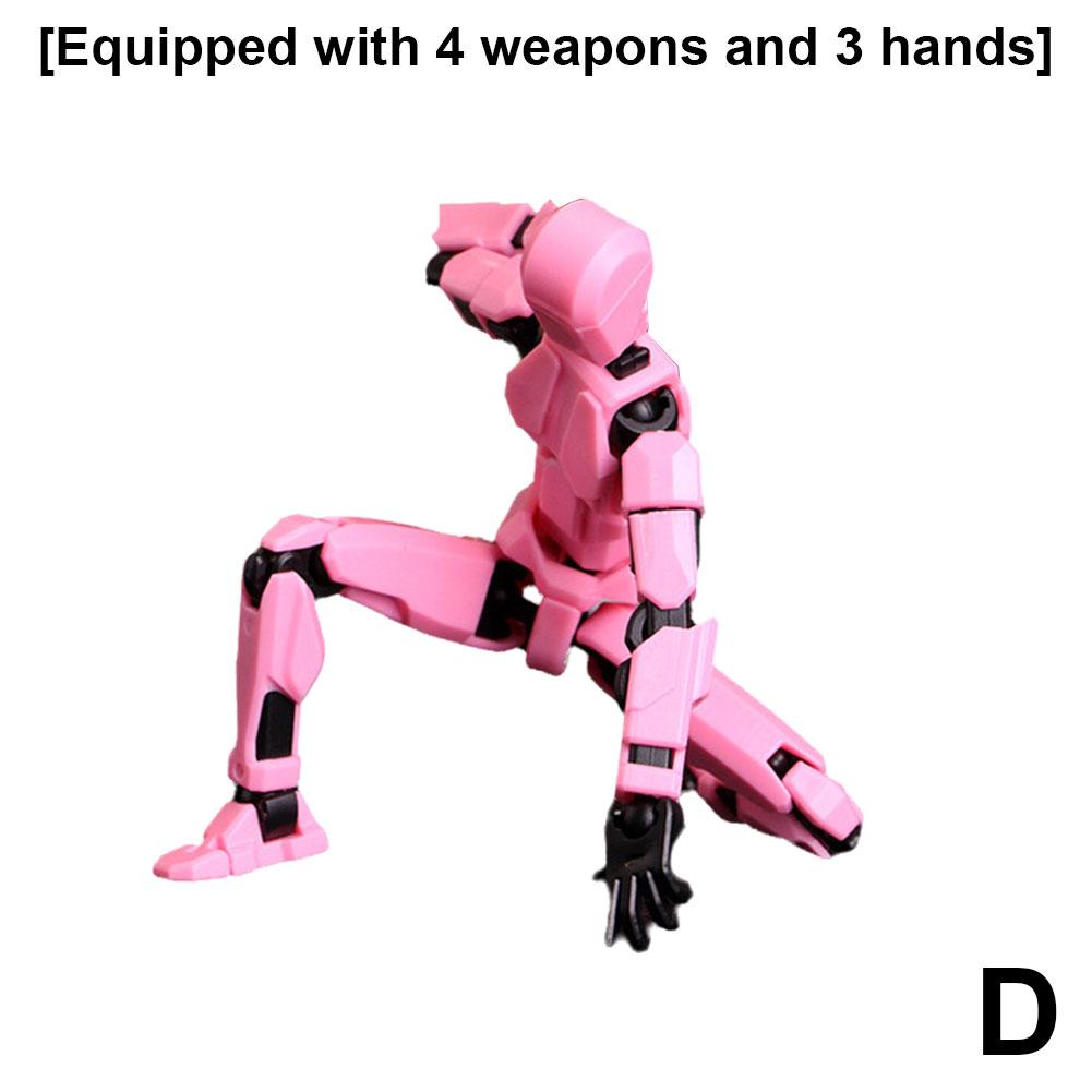 Multi-Jointed Movable Shapeshift Robot 3D Printed Mannequin Dummy Action Figures Toys Mini Movable Joints Skeletons Desk Decor