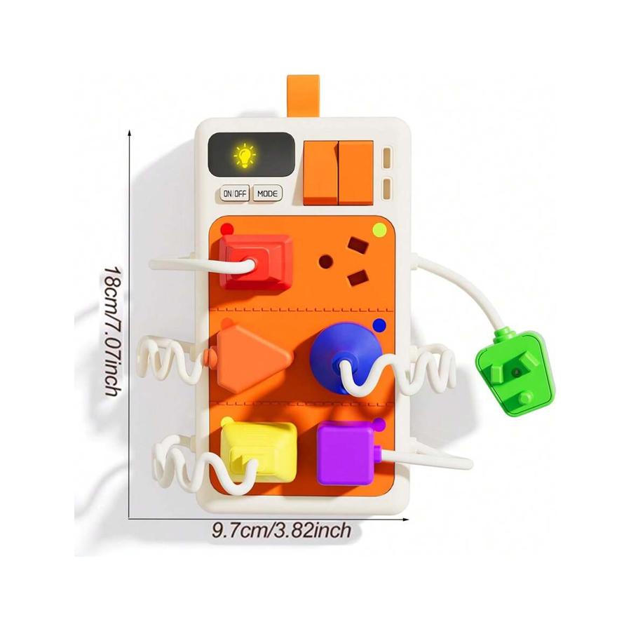 Hochwertige Montessori Hochwertige Sensorik-Spielsets Hochwertiger Stecker Hochwertige Steckdose Hochwertiges Beschäftigungs- Hochwertiges Brett Hochwertiges Spielzeug orange