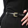 Casual and Fashionable Belt with Simple High-end Needle Buckle Double Ring, Suitable for Daily Wear, Versatile and Convenient