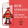 Nárazuvzdorný kreslený vzor měkké pouzdro na telefon Full Cover Camera Transparentní ochranné pouzdro pro Huawei Honor iPhone Samsung Xiaomi Redmi OPPO Realme Vivo