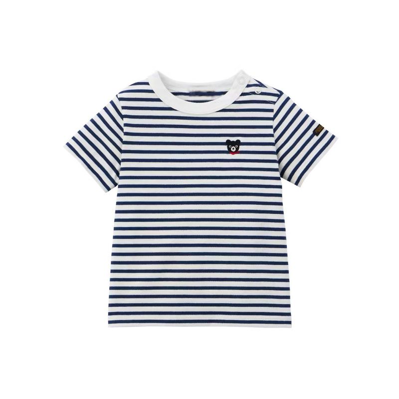 New Summer Children's Striped T-Shirt, Boys' and Girls' Pure Cotton Short-Sleeve Shirt, Thin Half-Sleeve Shirt for Babies and Older Children
