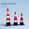 Rubber Reflective Traffic Cone Ice Cream Bucket – Cone-Shaped Parking Post and Road Safety Triangle