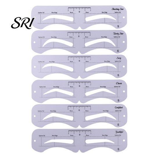 Eyebrow Shaping Tool 1 Set Stencil with Rope Reusable Brow Shaper Drawing Template Tools Card DIY Women Mapping Guide