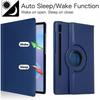 Tablet Case for Samsung Galaxy Tab S8 Plus 2022/S7 FE 2021 12.4 11 360 Rotating Bracket Flip Leather Cover Tab S8 Ultra 5G 14.6