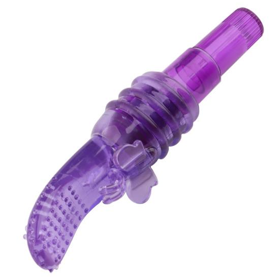 Vibrating Massager Waterproof Lightweight TPE Sex Finger Vibrator Sleeve for Hotel